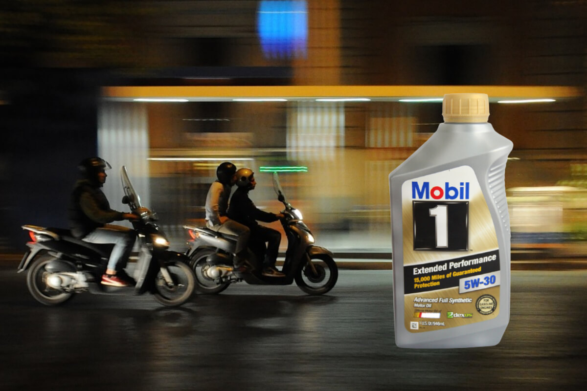 Sản xuất bởi thương hiệu dầu nhớt uy tín Mobil